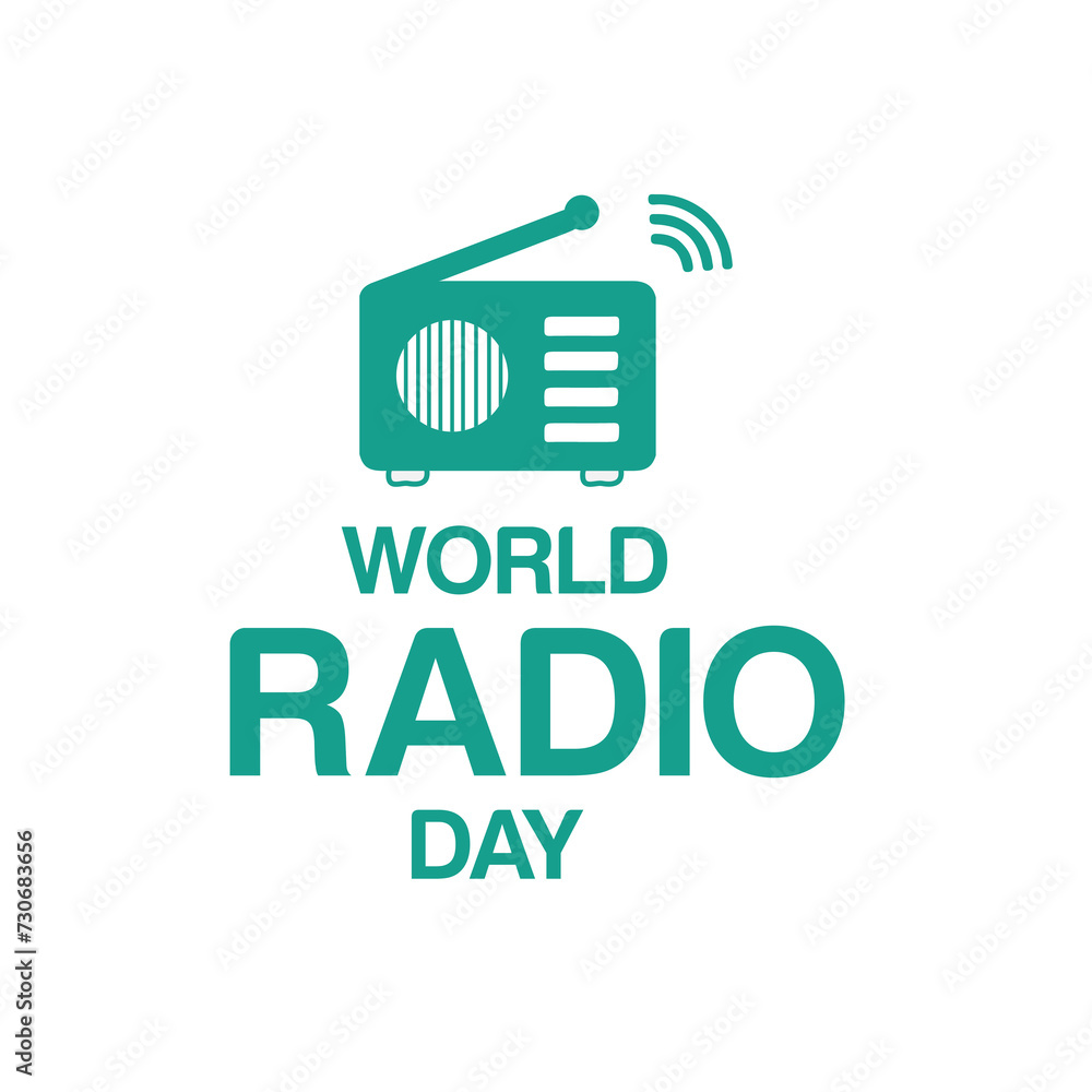 World Radio Day. 4 February. Tower signal icon. Poster, banner, Flyer, card, design with background. Flat design vector illustration. World Radio Day. 4 February. Tower signal icon. Poster, banner, Flyer, card, design with background. Flat design vector illustration.