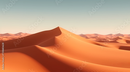 Desert background  desert landscape photography with golden sand dunes