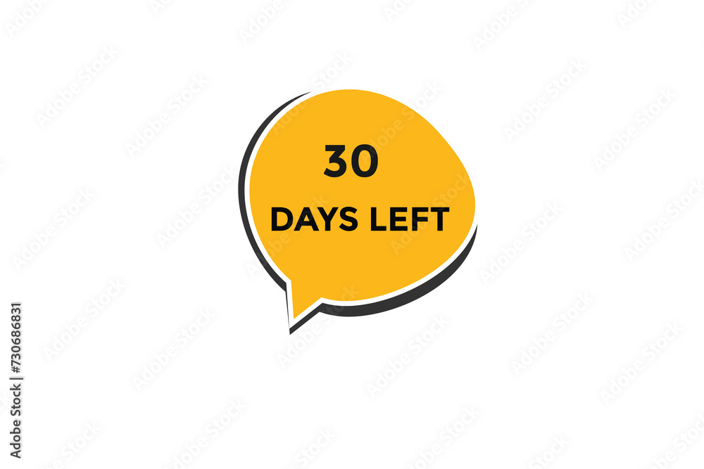 30 days left countdown to go one time, background template,30 days left, countdown sticker left banner business,sale, label button, 30 days left countdown to go one time, background template,30 days left, countdown sticker left banner business,sale, label button,