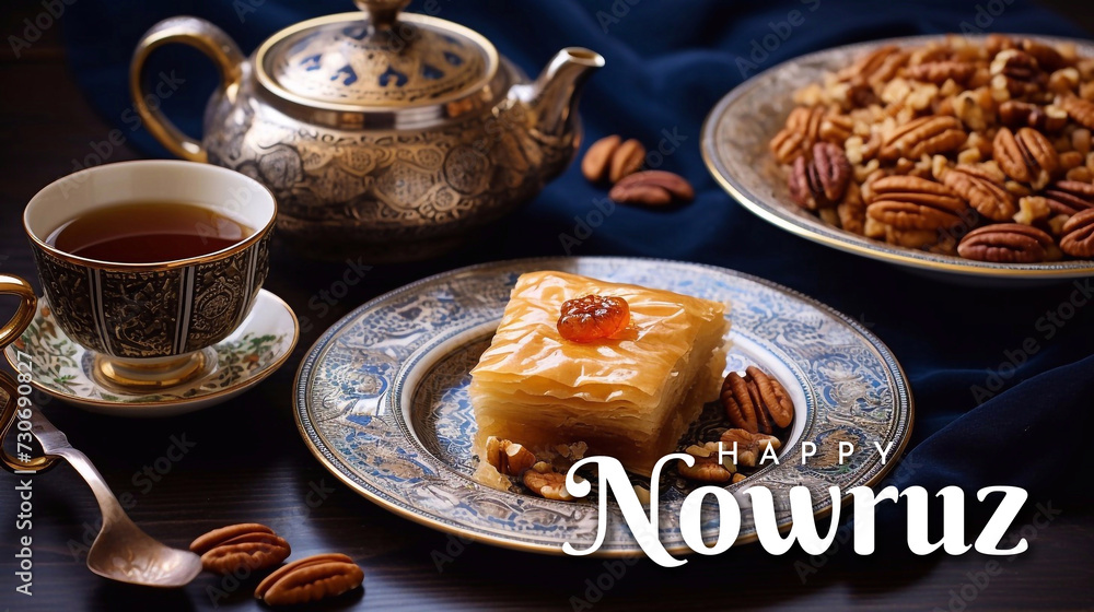 Fototapeta premium Happy nowruz celebration banner design