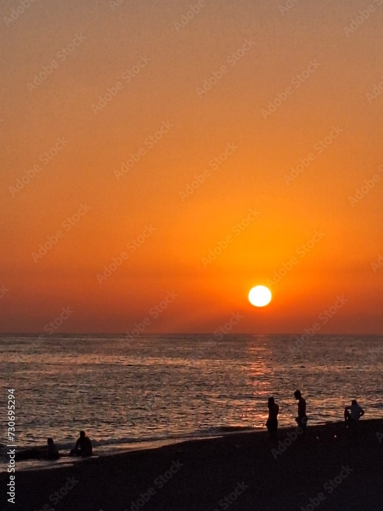 Fototapeta premium sunset on the beach