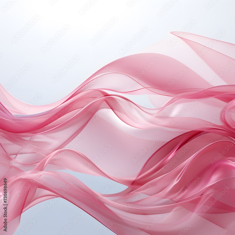 pink ribbons forming a gentle wave across the background pink ribbons forming a gentle wave across the background