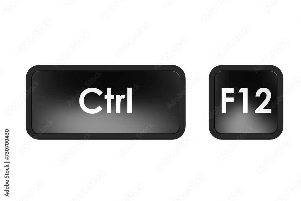 Keyboard shortcut with control and F12 button Keyboard shortcut with control and F12 button