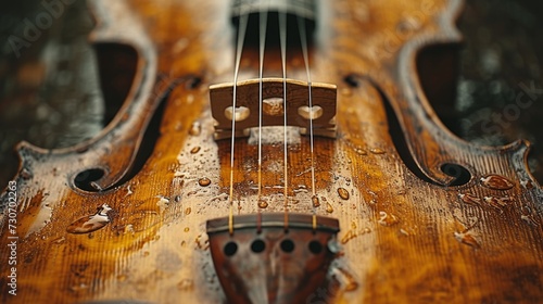 Close-Up of a Musical Instrument, detailed shots of musical instruments, focusing on textures and craftsmanship