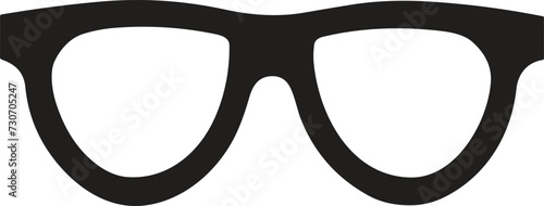 eyeglasses logo or badge in Vintage or retro style isolated on background