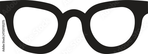 eyeglasses logo or badge in Vintage or retro style isolated on background