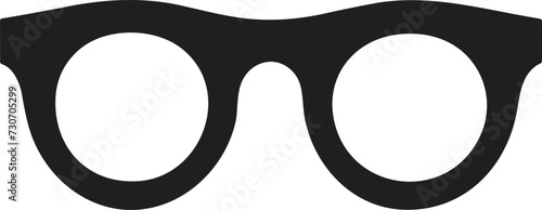 eyeglasses logo or badge in Vintage or retro style isolated on background