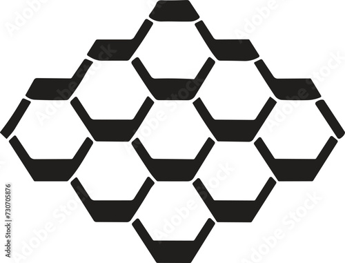 Bees and honeycombs logo or badge in Vintage style isolated on background