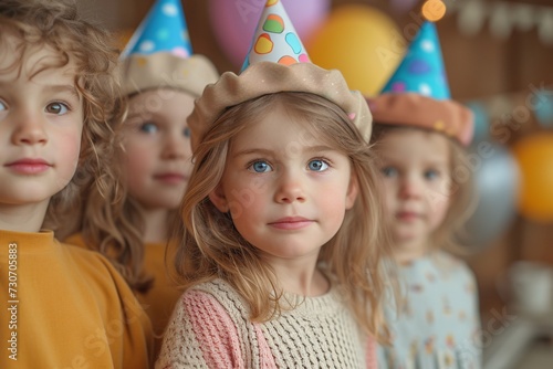 Birthday Party Hats: A Celebration of Childhood Joy Generative AI