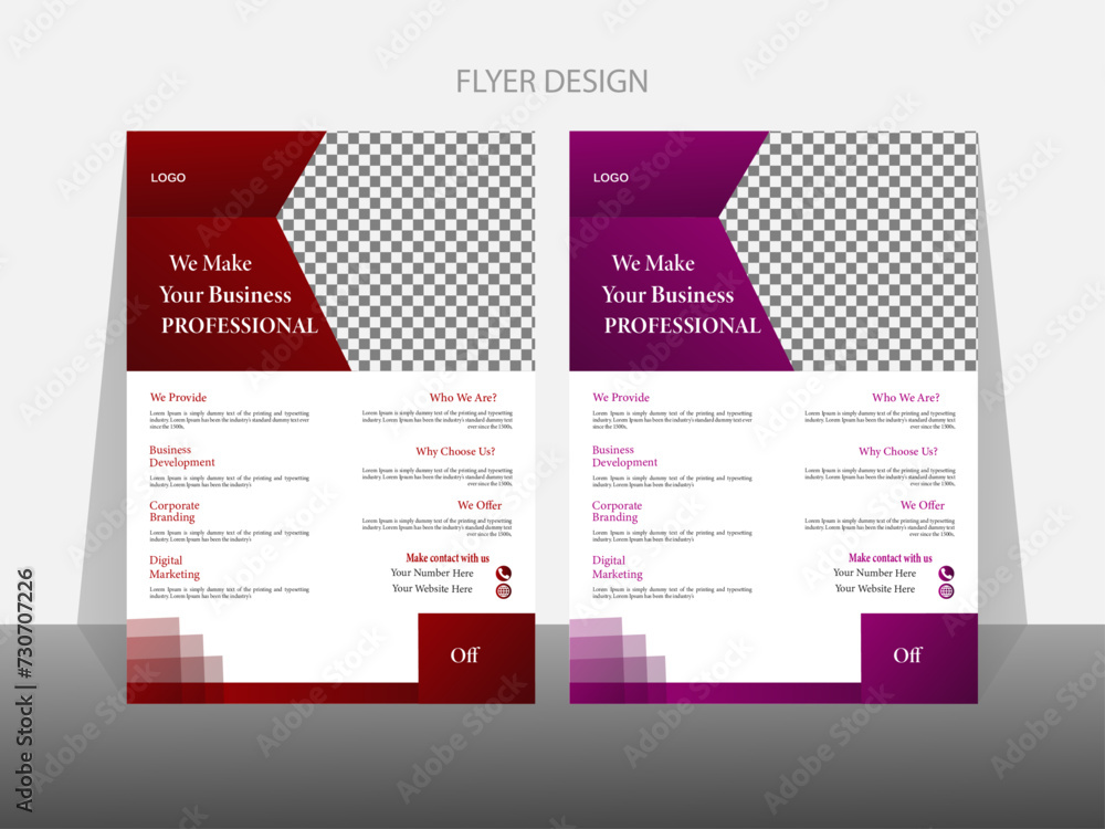 Obraz premium This is a modern, A4 template vector design for a brochure, annual report, magazine, poster, corporate presentation, portfolio, flyer, and infographic.