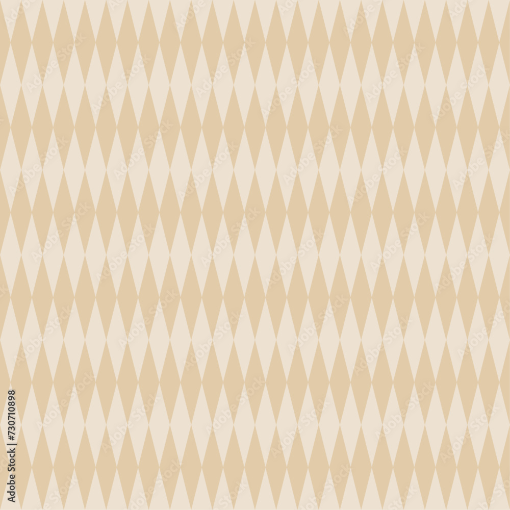 Fototapeta premium seamless abstract pattern with rhombuses in beige for fabric home wear surface design packaging vector