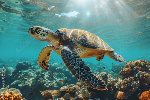 Turtle Talk: A Deep Sea Adventure Generative AI photo