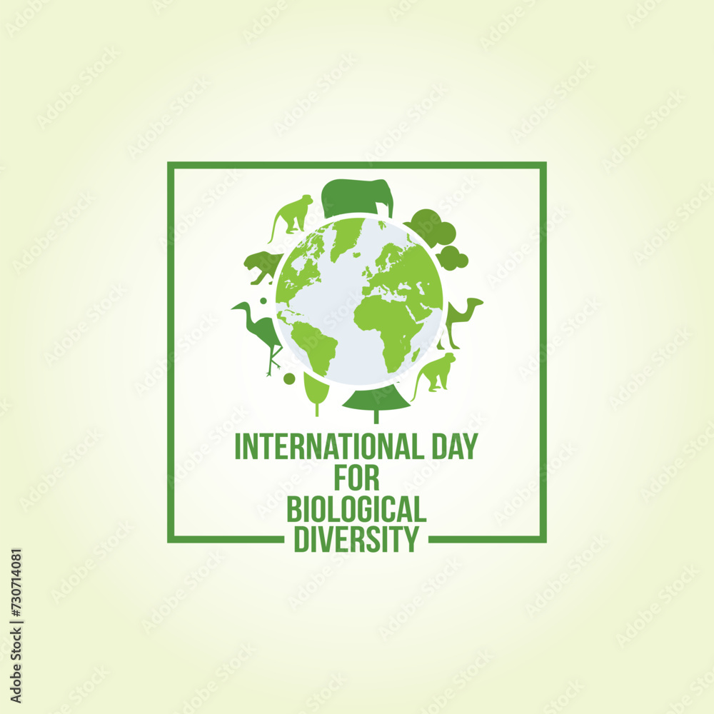 International Day for Biological Diversity Vector Illustration. Suitable for Greeting Card, Poster and Banner. Share information about biodiversity and its importance with friends and family. International Day for Biological Diversity Vector Illustration. Suitable for Greeting Card, Poster and Banner. Share information about biodiversity and its importance with friends and family.