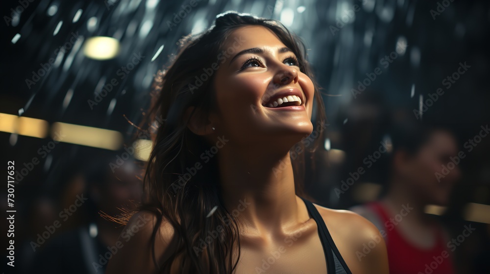 An energetic close-up shot capturing a playful An energetic close-up shot capturing a playful