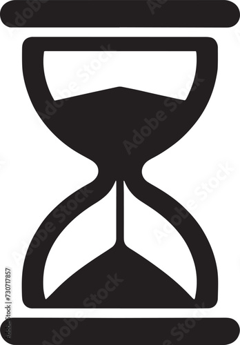 Hourglass Silhouette icon vector