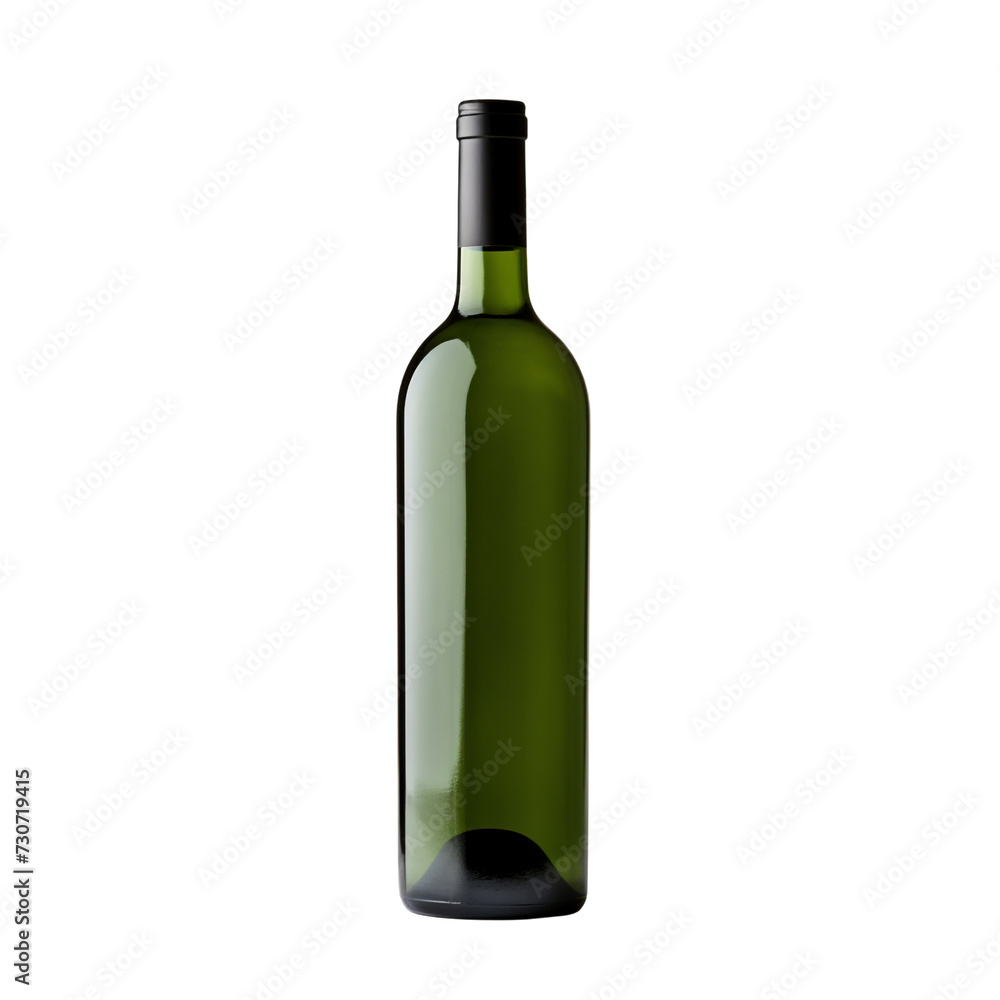 Wine bottle isolated on transparent background Wine bottle isolated on transparent background