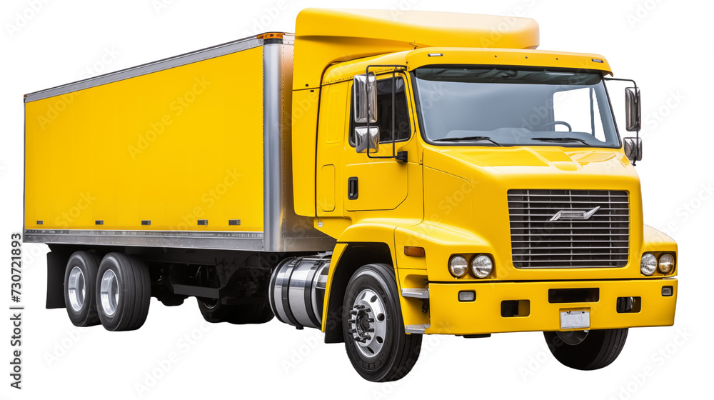 yellow truck isolated on white yellow truck isolated on white