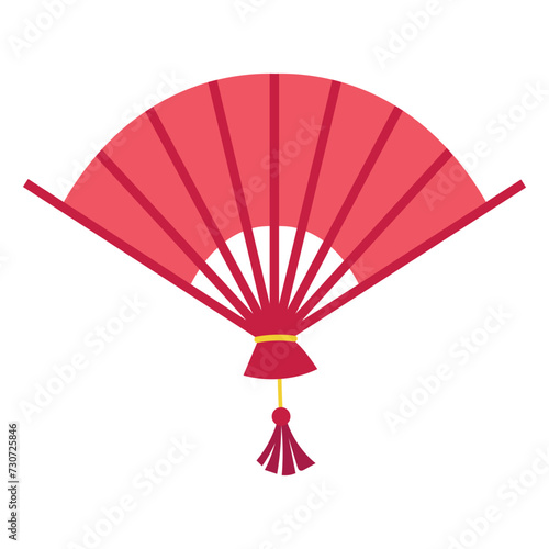 vector Chinese New Year fan element