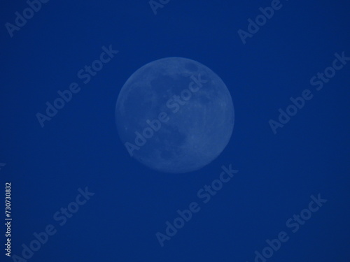 closeup of full blue moon 