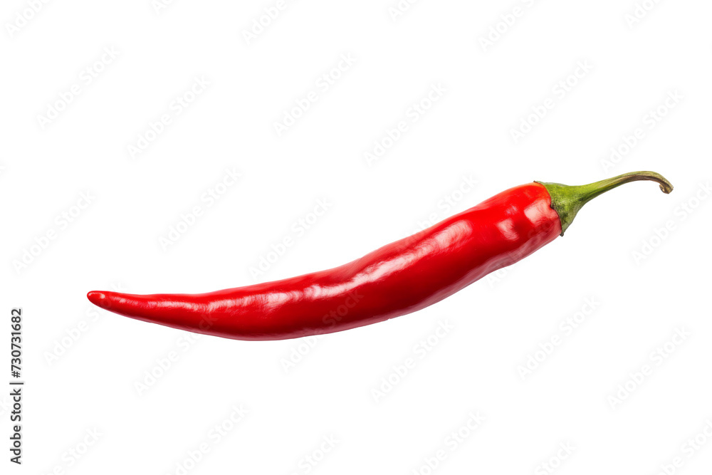Spicy Red Chili Pepper Isolated on Transparent Background - High-Resolution PNG