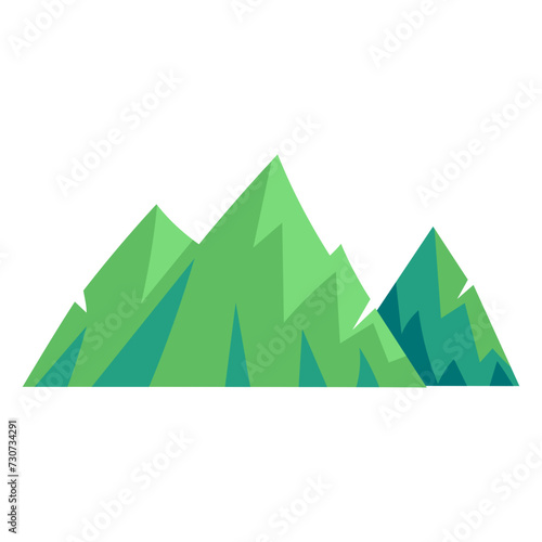 vector mountain object illustration