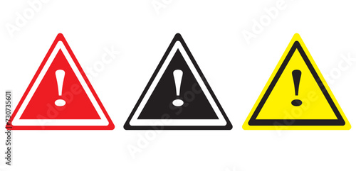 exclamation mark, warning sign sign, red, black, white signs, traffic sign