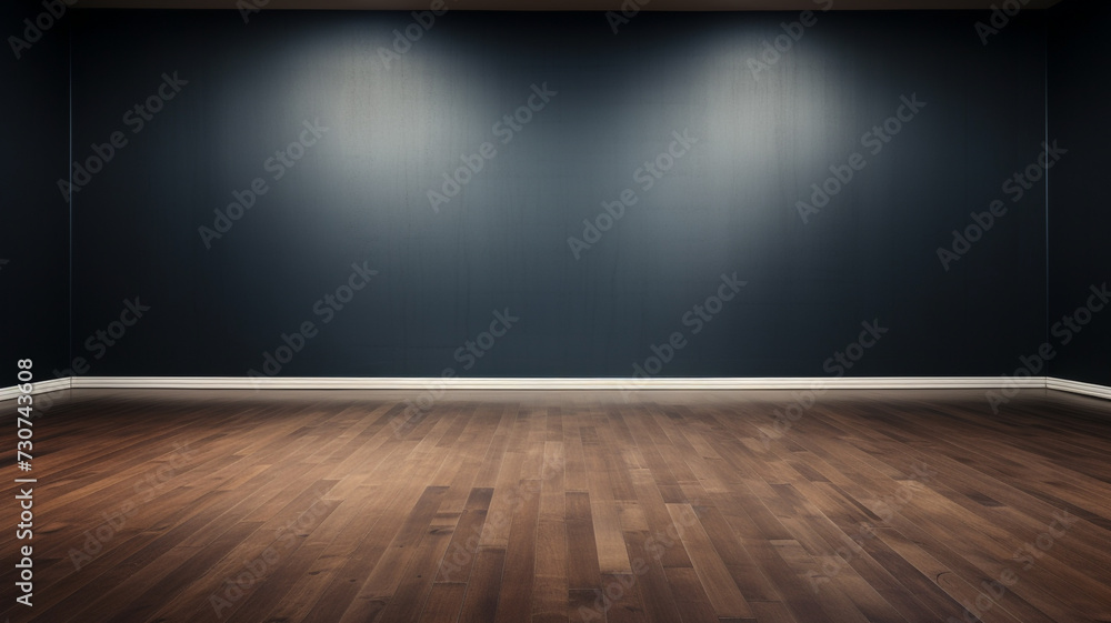 empty room with dark walls and wood floor empty room with dark walls and wood floor