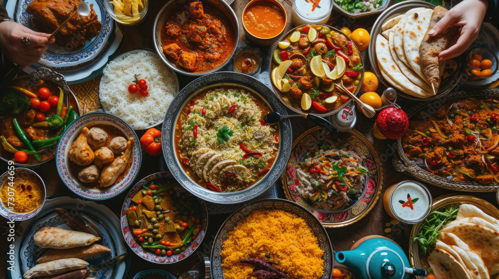 A Mouthwatering Meal Display, Eid Ul Fitr