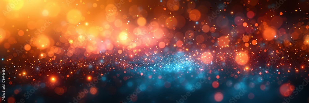 Abstract Bokeh Lights Light Blue Background, Background Banner HD