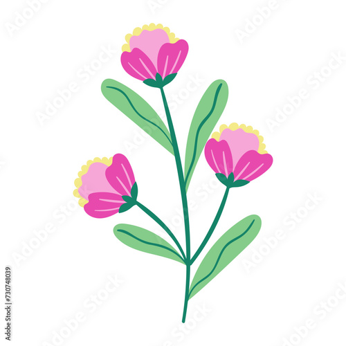 vector flower object illustration