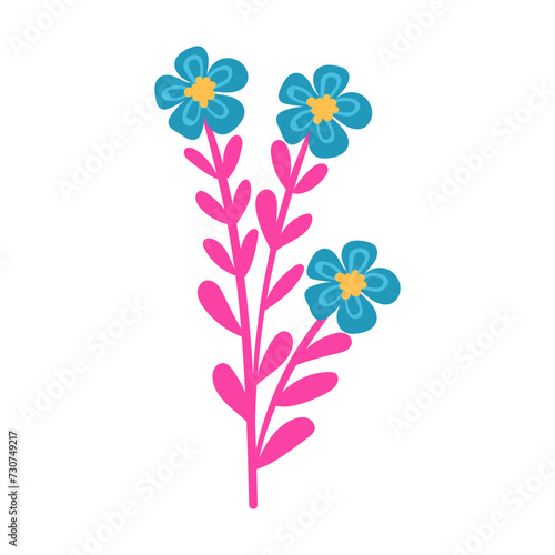 vector flower object illustration