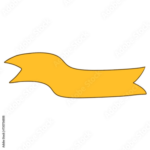 Orange ribbon elements