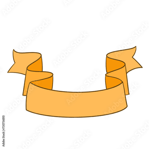 Orange ribbon elements