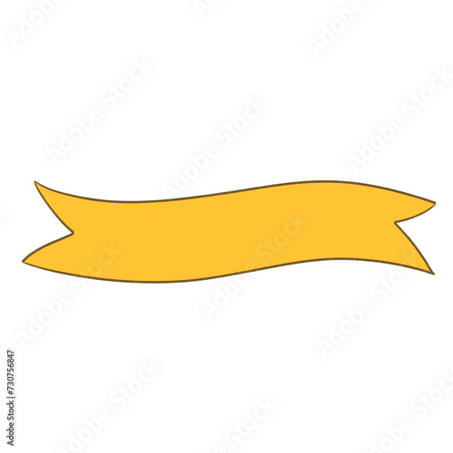 Orange ribbon elements