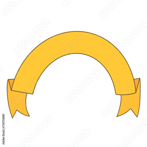 Orange ribbon elements