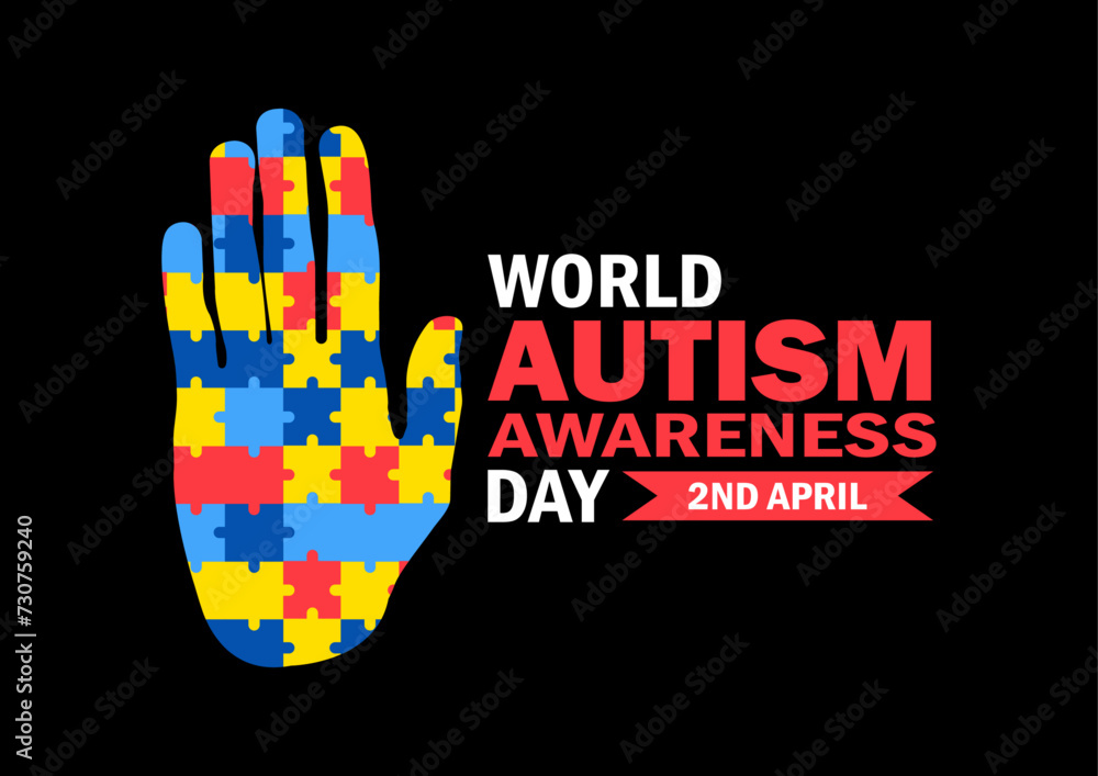 World Autism Awareness Day Vector illustration. 2nd April. Holiday concept. Template for background, banner, card, poster with text inscription. World Autism Awareness Day Vector illustration. 2nd April. Holiday concept. Template for background, banner, card, poster with text inscription.
