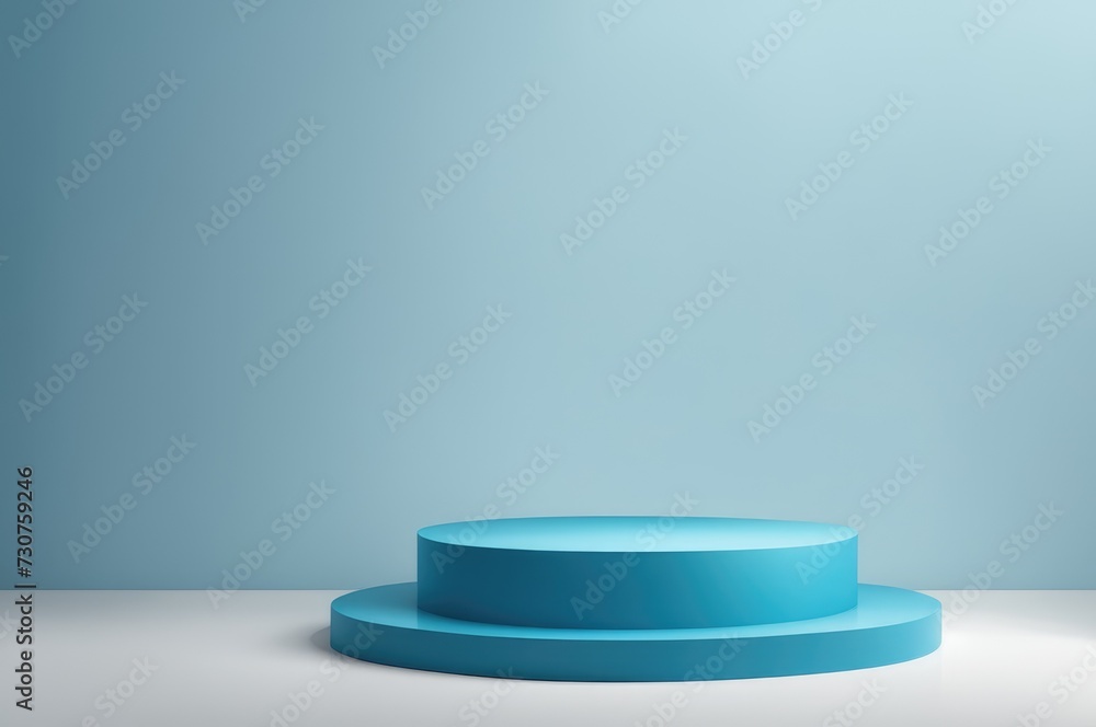 leek Blue Product Display Podium leek Blue Product Display Podium