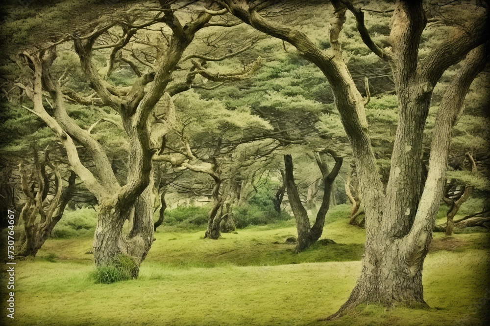 Obraz premium Magical enchanting fantasy landscape background for creative designs and illustrations