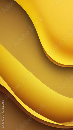 Colorful art from Curvilinear shapes and yellow