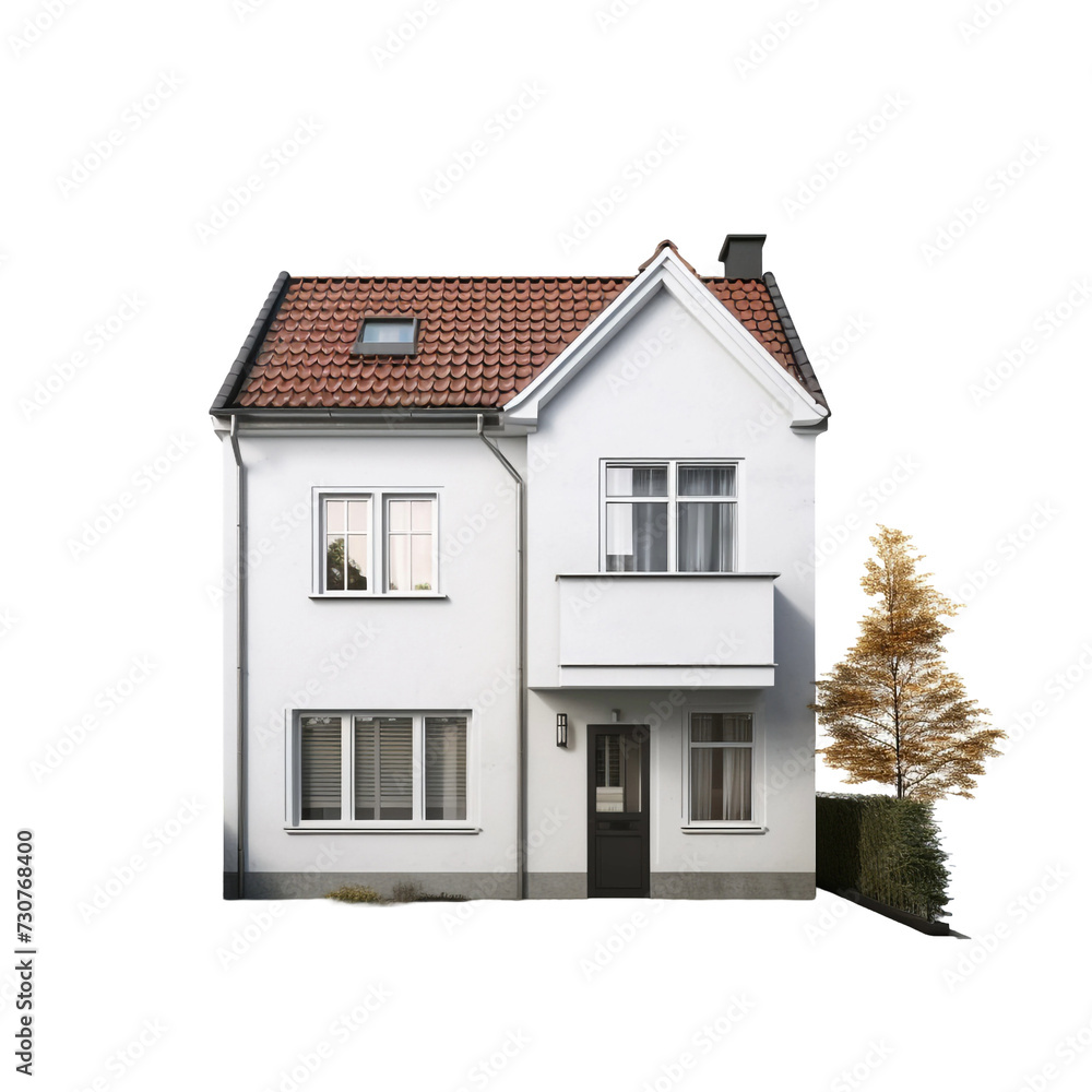 Duplex isolated on transparent background