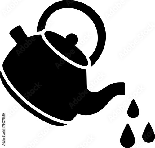 Kettle pour water line icon, outline vector sign, linear style sign, symbol, vector, art