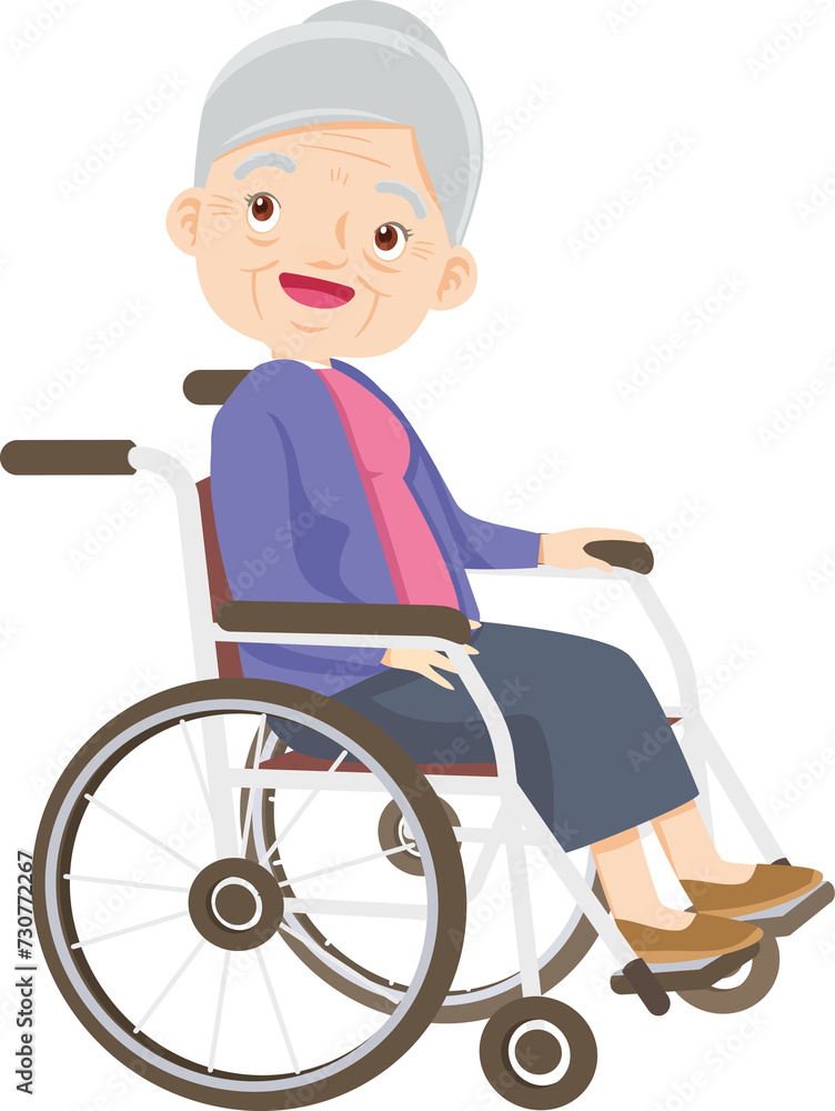elderly woman on wheelchair elderly woman on wheelchair