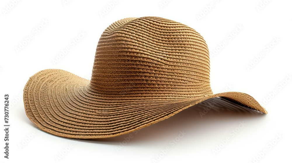 straw hat isolated on a white background straw hat isolated on a white background