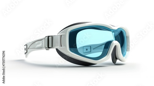 3d glasses and goggles isolated on a white background