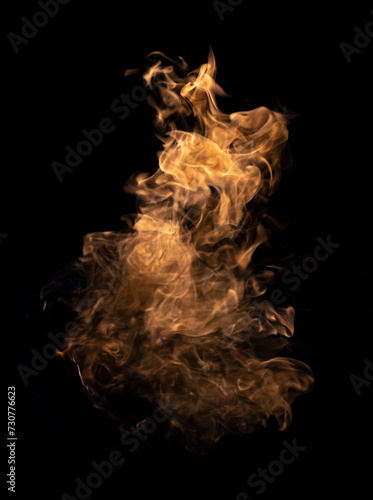 Explosion Swirl Bang Flame Fire Black Background © Ruslan