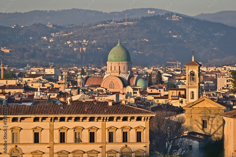 Fototapeta premium Firenze dalla salita a Piazzale Michelangelo - Toscana