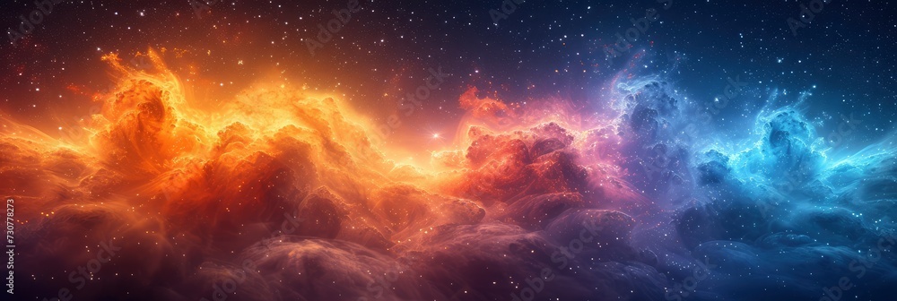 Panoramic Looking Into Deep Space Dark, Background Banner HD