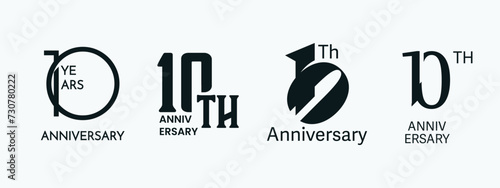 10 years anniversary template design