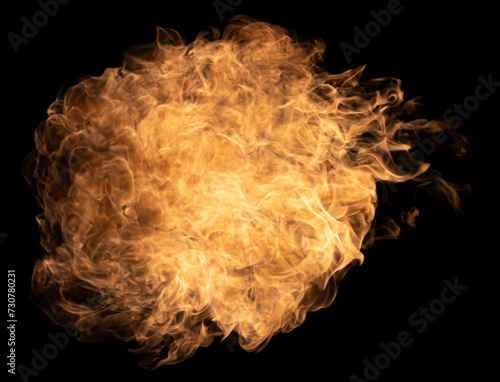 Explosion Swirl Bang Flame Fire Black Background