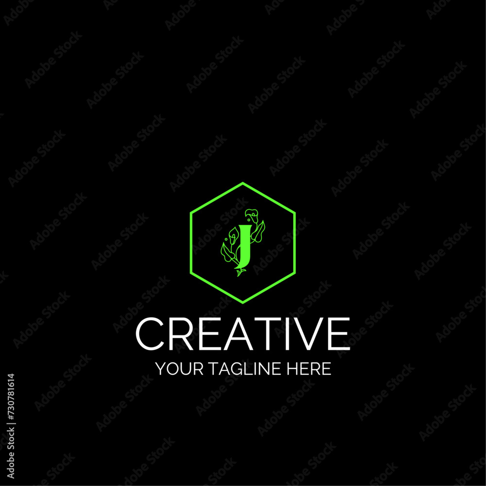 Initial letter J logo vector design. J letter logo creative design. Initial letter J logo vector design. J letter logo creative design.